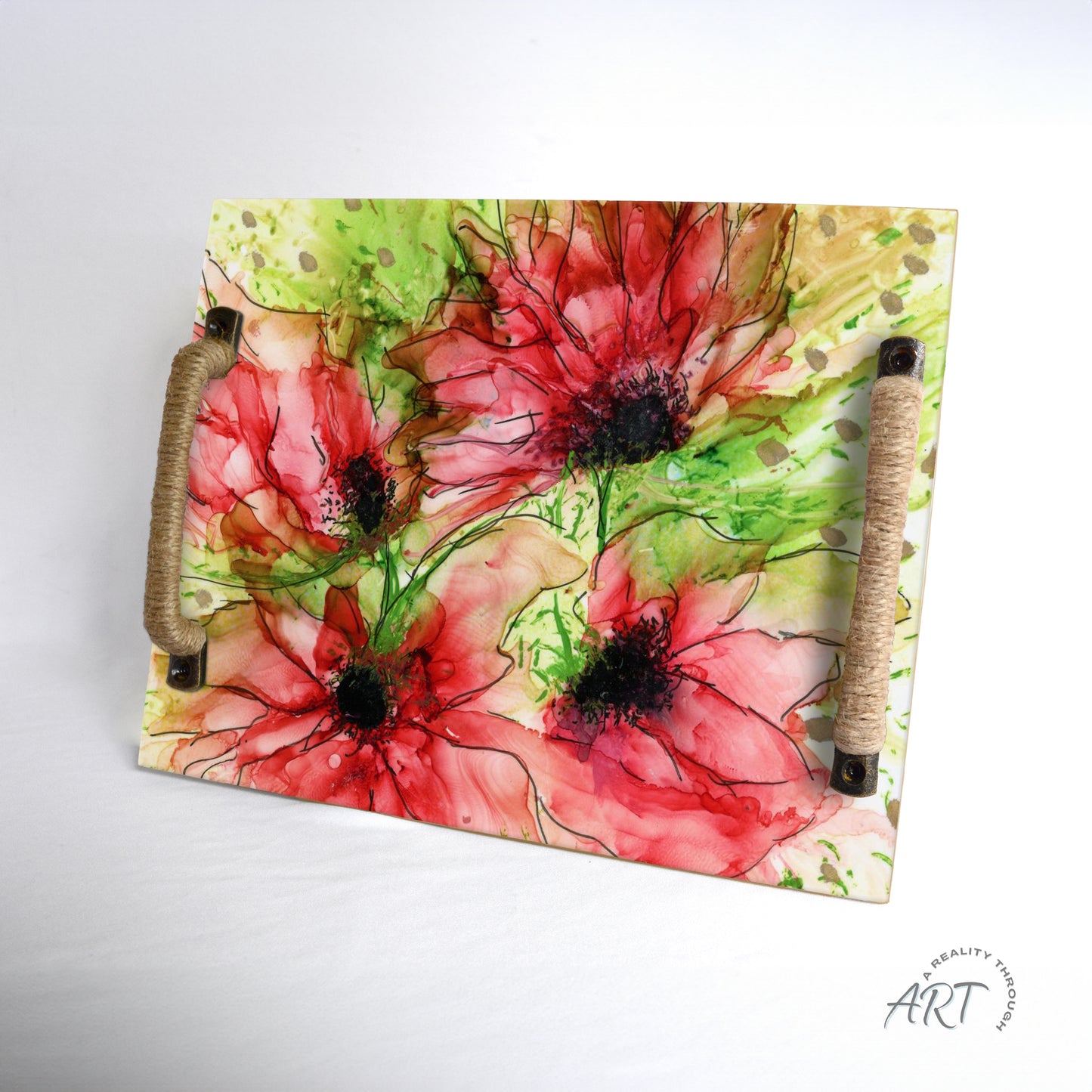 Abby Tray (Jute Wrapped Oil Rubbed Bronze Hardware)