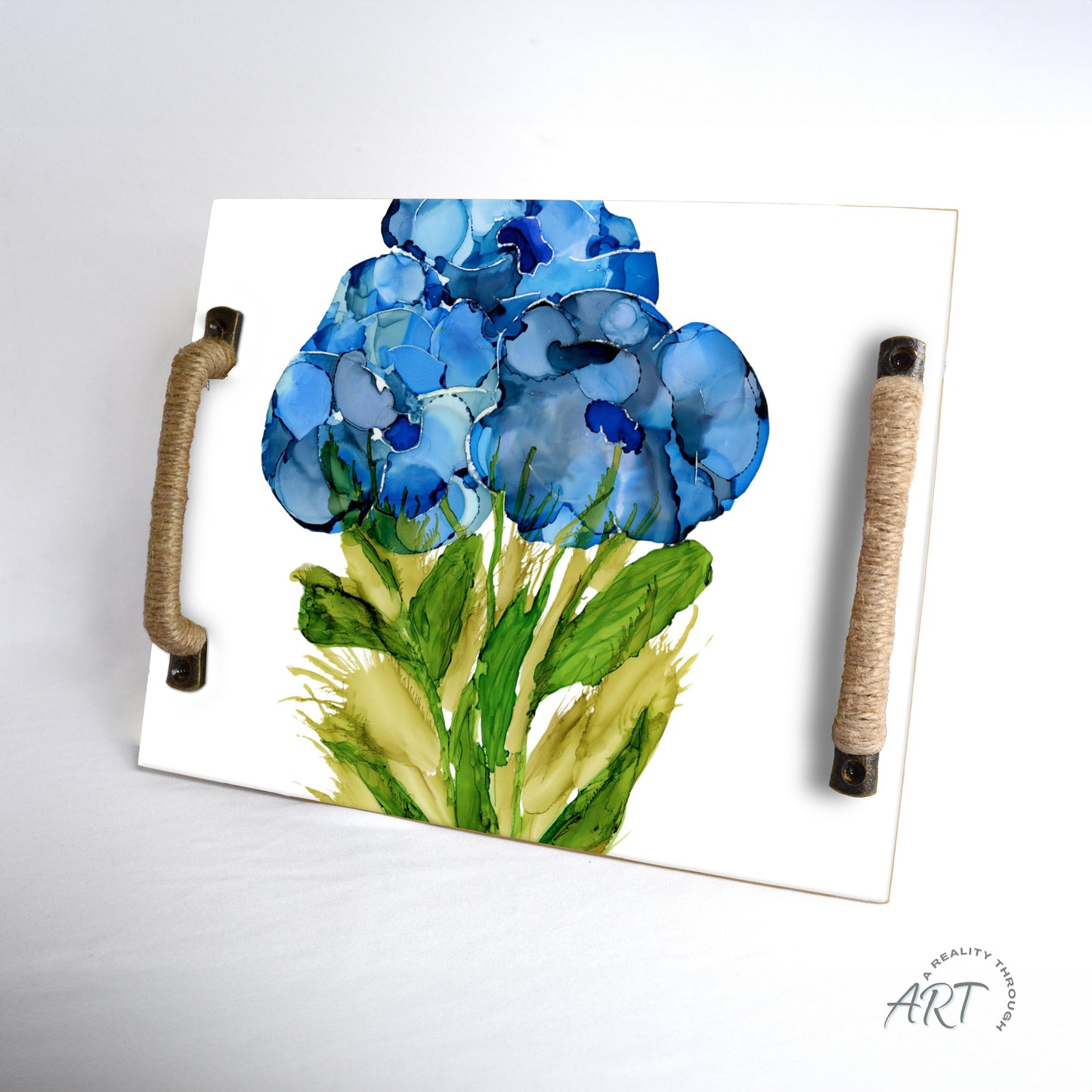 Bluebonnet Tray (Jute Wrapped Oil Rubbed Bronze)