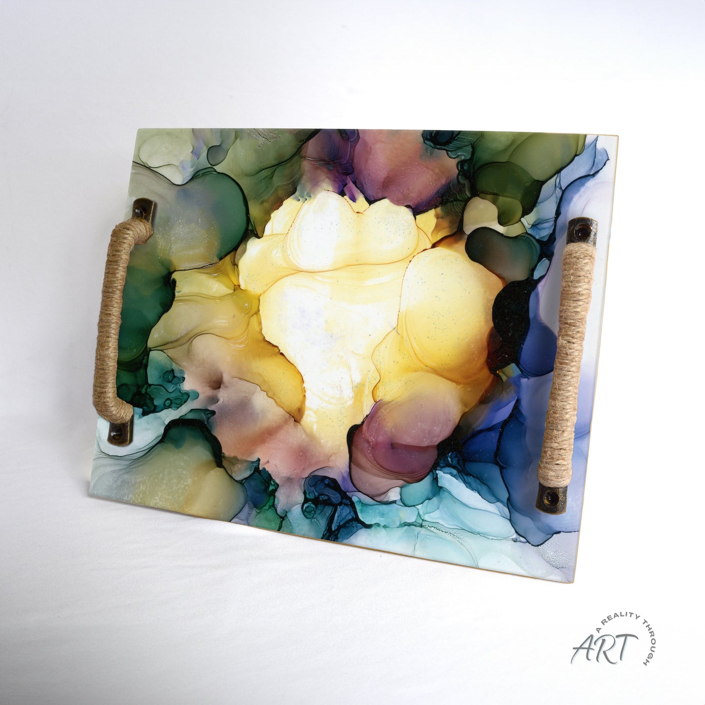 Kate Tray (Jute Wrapped Oil Rubbed Bronze)