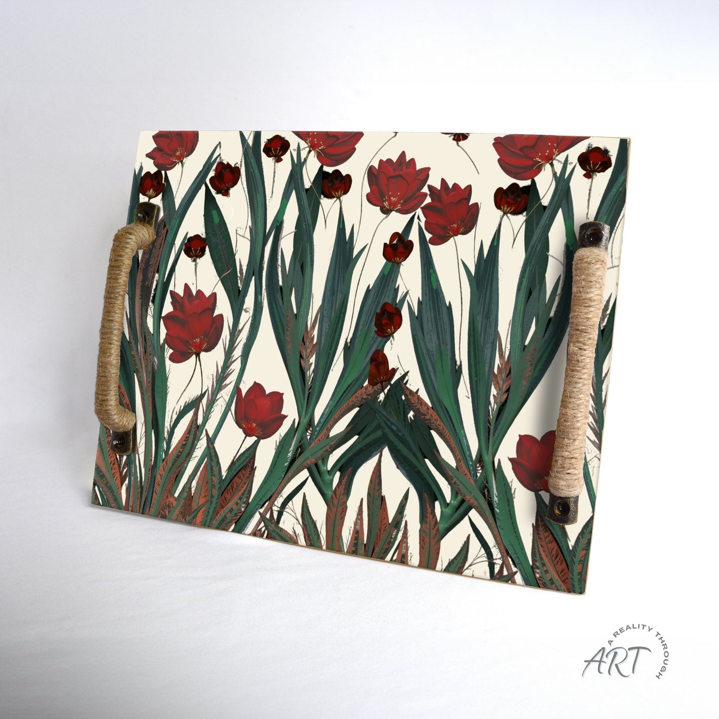 Poppy Tray (Jute Wrapped Oil Rubbed Bronze)