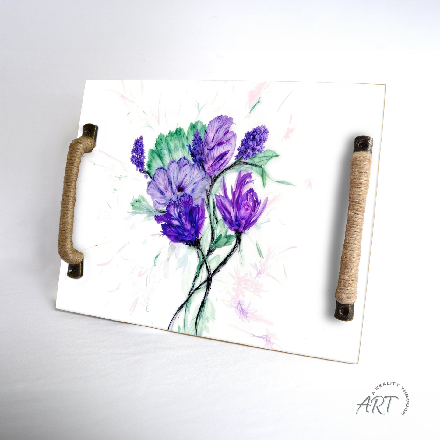 Simple Power Tray (Jute Wrapped Oil Rubbed Bronze)