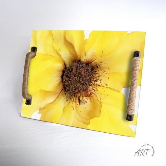 Sunflower Tray (Jute Wrapped Oil Rubbed Bronze)